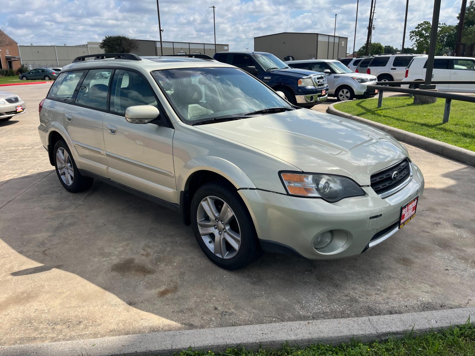 2005 GOLD /TAN Subaru Outback 3.0R L.L.Bean Edition Wagon (4S4BP86C354) with an 3.0L H6 DOHC 24V engine, 5-Speed Automatic Overdrive transmission, located at 14700 Tomball Parkway 249, Houston, TX, 77086, (281) 444-2200, 29.928619, -95.504074 - Photo #0